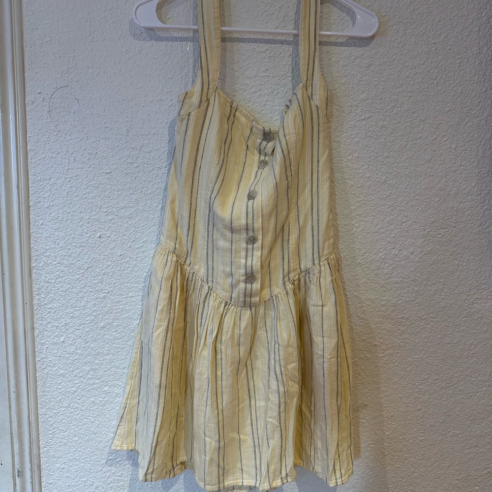 Universal Thread Yellow Striped Mini Dress